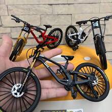 1:10合金自行车模型，迷你手指自行车39A仿真收藏礼物玩具，适合男孩 - 彩色 - 查看 2