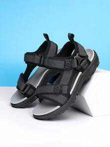 1 Pair Children's Casual Sandals, Breathable Mesh Upper, Non-Slip Sole, Suitable For Daily Wear, Beach Vacation, Fashion Versatile Beach Sandals - Multicolor - View 5