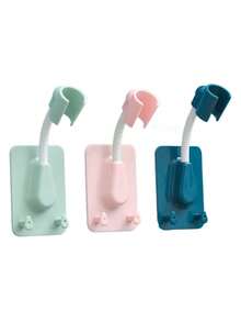 1/3pcs Adjustable Shower Head Holder With Strong Adhesive, No Drilling Required, Suitable For RV Bathroom Shower - Multicolor - View 10