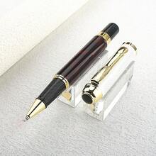 Luxury Business Rollerball Pen | Red & White With Gold Trim | Refillable Signature Pen For Office & Gift | Premium Writing Instrument - 821 White - View 10