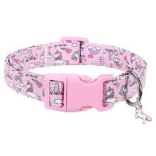 Adjustable Non-Slip Plastic Buckle Cute & Fashionable Durable Pink Rainbow Unicorn Pet Collar, Suitable For Small/Medium Dogs - Pink - View 11