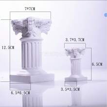 Nordic Style Roman Column Candlestick, Photography Prop, Home Decor For Living Room Tabletop, Craft Gift, Holiday Gift, Birthday Gift, Exquisite Workmanship, Household Essential - Nordic Roman Columns - View 3