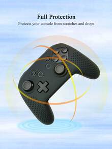 1 Set Including: 1 Pro Controller Carrying Case, 1 Game Controller Cover, 8 Joystick Thumb Grip Caps, Anti-Slip Anti-Sweat Anti-Scratch Anti-Dust, Enhancing Gaming Experience - View 10