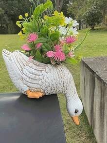 Creative Animal Flower Pot Decor, Realistic Animal Flower Pot For Outdoor Garden, Balcony And Yard Interesting Potted Plant Decoration - Multicolor - View 6