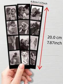 1-15 pezzi Strisce fotografiche personalizzate, stampe fotografiche di coppia personalizzate, ricordo personalizzato per l'anniversario, regalo romantico unico per compleanno/anniversario, regalo per fidanzato/fidanzata o migliore amico, regalo per donna, regalo per uomo, ricordo personale - Multicolore - Visualizzare 7