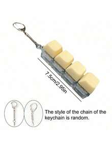 1 móc khóa giảm căng thẳng, thiết kế hình phím bàn phím, đồ chơi giảm stress cho người lớn, móc khóa bấm ngón tay, công cụ giúp thư giãn, tập trung và thả lỏng. - Nhiều màu - Xem 2