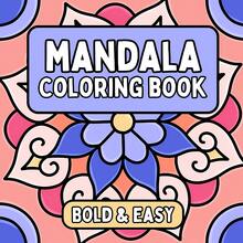 Sách tô màu Mandala, chứa các mẫu nghệ thuật vẽ đường nét Mandala đối xứng, các đường nét dày và rõ ràng, phù hợp cho người mới bắt đầu và mọi lứa tuổi, tính thẩm mỹ đối xứng có thể giúp giảm căng thẳng và mang lại hiệu quả chữa lành. - Sách tô màu - Xem 2