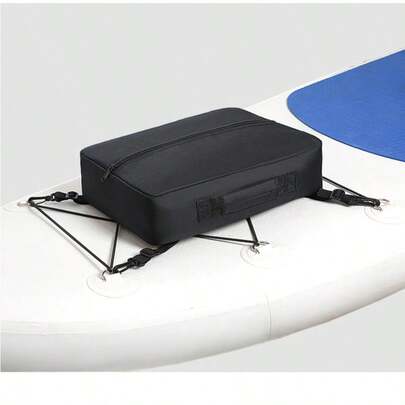 1个冲浪板配件收纳袋，游泳运动包，饮料保温袋，黑色冲浪板甲板收纳袋，桨板收纳袋，便携式手提袋