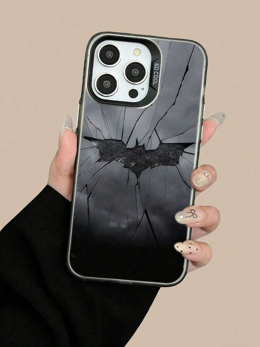 适用于 11/12/13/14/15/16/17/17 Air/17 Pro/17 Pro Max 的大号蝙蝠图案手机壳保护套（1个装） - 彩色 - 查看 1