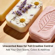 1 Lb Unscented Glycerin Soap Base – Melt And Pour Soap Base For DIY Crafting, Easy Cut, Smooth Melt & Clean Pour (Transparent) - Shea Butter (Unscented) - View 6