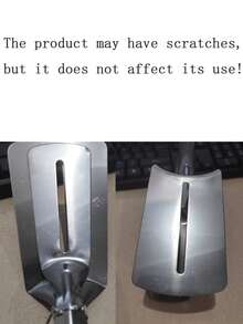 1 pieza Espátula para bistec de acero inoxidable, pinzas para pescado para barbacoa al aire libre, pinzas para pan y tortitas para la cocina - Plateado - Ver 8