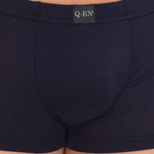 Q-EN Boxer élastique respirant en bambou pour homme Q514 - Bleu marine - Voir 2