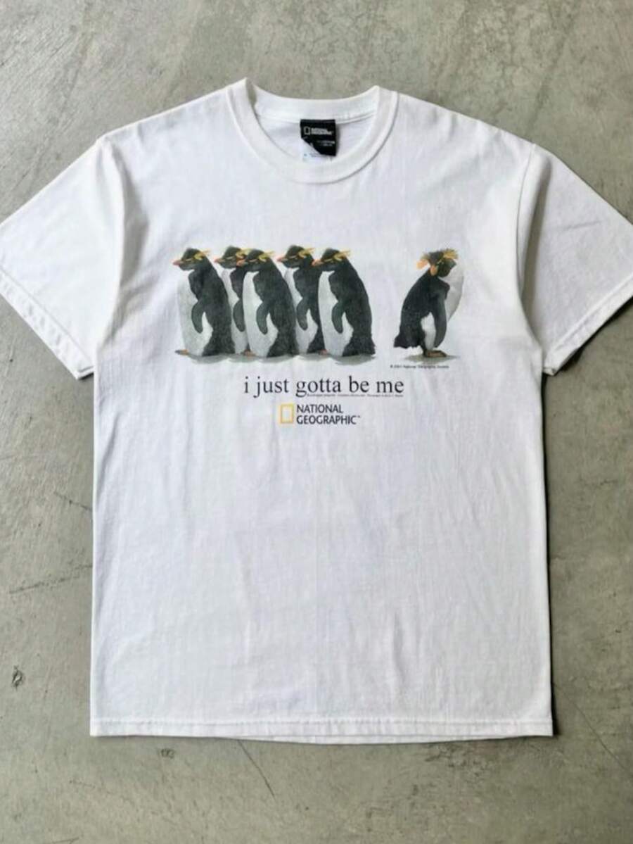 I Just Gotta Be Me Penguins Unisex Shirt ,National Geographic Shirt - White - View 1