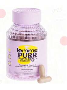 Lemme Purr Vaginal Probiotics For Women – PH Balance, Urinary Tract Support & Vitamin C, 60 Veggie Caps ​ - Hãy để tôi cháy - Xem 8