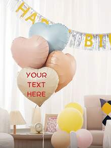 Bóng bay hình trái tim mờ, có thể tùy chỉnh, in tên, bóng bay ngày Valentine, bóng bay sinh nhật, bóng bay cá nhân hóa, bóng bay tự thiết kế. - Nhiều màu - Xem 7