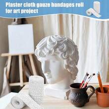 5cm*270m Individually Packaged Plaster Gauze Bandage Roll, Suitable For Human Body Plaster, Abdominal Molds, Crafts And Sculptures - White - View 4