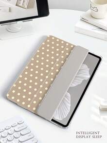 1 件黄色波点彩绘平板电脑保护套，兼容 iPad Mini 4/Mini 5/Mini 6/Mini 7/Air/Air 2/9.7/10.2/10.5/Air 4/Air 5/10.9/Pro 11 英寸/第十代/Air 11 英寸 (M2)-2024/Pro 11 英寸 (M4)-2024/Air 11 英寸 (M3) 2025/(A16) 11 英寸第十一代 2025，Galaxy Tab A8 10.5 英寸 2022。功能：内置笔槽、三折支架、TPU 软边保护、磁吸式睡眠/唤醒、简约/趣味/个性化/创意设计。 - 彩色 - 查看 6