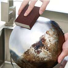 Sponge Cleaning Brush, Kitchen Pot Pan Dish Rust Remover Scrubber, Reusable Efficient Cleaning Tool - Diamond Sponge Eraser - View 5