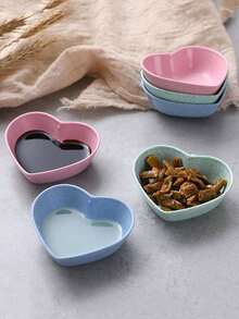 4 Creative Home Kitchen Plastic Seasoning Dishes, Home Style Dishes, Rapeseed Sauce, Dipping Vegetables, Vinegar Dishes, Dipping Dishes, Japanese Seasonings, Anti Drop And Heat-Resistant Exquisite Seasoning Bowls, With Various Shapes To Choose From - Multicolor - View 12