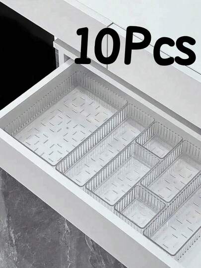 5/7/10 Parçalık Çekmece Kozmetik Düzenleyici Seti, Parfüm Saklama Kabı, Makyaj Masası Cilt Bakım Düzenleyici, Şeffaf Çok Boyutlu Kombinasyon Losyon ve Numune Kapları, Kozmetik Saklama, Banyo Dolabı Saklama, Ofis Malzemeleri Sıralama, Mutfak Aletleri Rafı İçin İdeal