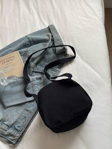 TIANDINGYU 女士大容量布艺斜挎包，简约百搭单肩包，休闲轻便邮差包，通勤必备，生日/节日礼物（长21厘米*厚12厘米*高19厘米） - 彩色 - 查看 12