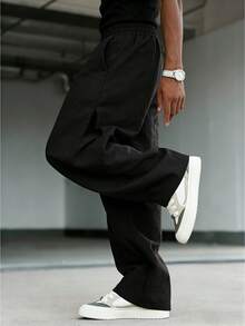 Linen Summer Lightweight Men's Casual Pants, Convenient For Travel And Commute - Black - View 5