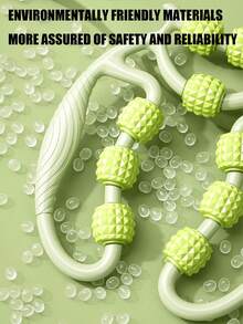 2件装瑜伽腿部按摩器 - 腿部滚轮、泡沫轴、肌肉按摩工具，用于腿部拉伸和放松，多功能按摩器 - 彩色 - 查看 7