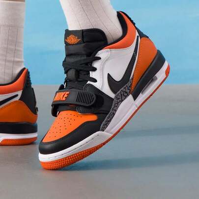  Giày bóng rổ AIR JORDAN LEGACY 312 LOW (GS), đệm nhẹ, cỡ dành cho thanh thiếu niên, phù hợp cho các hoạt động thể thao và thi đấu ngoài trời trên sân xi măng, CD9054-118