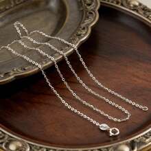 Cadena de clavícula de diseño elegante y brillante - Collar de plata de ley 925, elegante y versátil, duradero, viene con caja de regalo antioxidante, adecuado para uso diario, fiestas, cumpleaños, aniversario, regalo de Eid Al-Fitr - Blanco - Ver 11