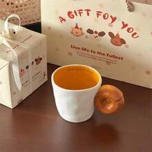 Donut Handle Cute Cartoon Ceramic Mug, Creative New Year Gift For Women, Single Cup Gift - Donut Cups - View 4