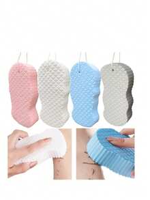 1/2/4个装柔软沐浴海绵，超柔软去角质沐浴海绵，超柔软身体磨砂沐浴玩具，可重复使用去角质死皮海绵 - 沐浴海綿 - 查看 2