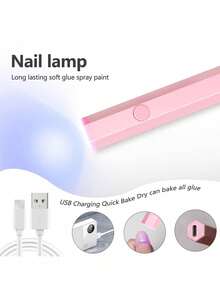 Pocket Size UV LED Nail Lamp, Portable Gel Light, Nail Dryer With LED Lights, Curing Light For All Gel Polish And Home Use, Fast Drying Manicure Tool Back To School School Look Preppy - Multicolor - View 4