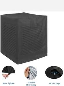 1件装畅销防水防晒双人沙发罩，户外花园长椅罩，家用家具防尘罩 - 彩色 - 查看 7