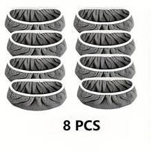 8 Practical Gray Mop Cloths, Perfect For Removing Water Stains, Dirt, Hair, Windows, Furniture Surface Dust In Homes And Kitchens | Daily Necessities - 8pcs - View 11