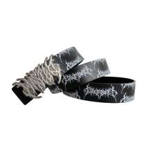 Unisex Retro American Style Flame Metal Buckle Leather Belt With Rivet Decoration - Multicolor - View 2