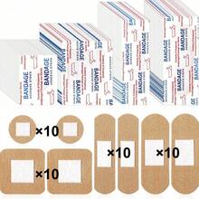 40/120pcs Elastic Fabric Bandages, Bulk Pack, Breathable, Suitable For Finger Injuries, Home First Aid Skin Dressing, Essential For Emergency Kits - Multicolor - View 6
