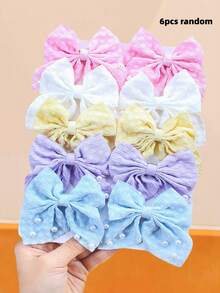Bộ 10 kẹp tóc nơ vải đính ngọc trai màu Macaron, thiết kế nơ 3D với ngọc trai trang trí, nhiều màu Macaron - Phù hợp cho bé gái và phụ nữ, ngọt ngào, mộng mơ, nữ tính, thích hợp cho sử dụng hàng ngày, hẹn hò, tiệc tùng, dã ngoại mùa xuân, quà tặng ngày Valentine, quà tặng năm mới 2026, mùa hè, kỳ nghỉ, du lịch. - Nhiều màu - Xem 16