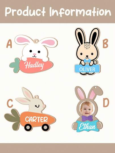 Personalized Easter Bunny Basket Ornament A Great Easter Gift Cute Spring Bunny Decoration Suitable For Children Can Be Customized With A Name,Easter Basket Tag,Spring Rabbit Decor,Personalized Bunny,Kid's Easter Gift,Cute Easter Bunny,Custom Name For Girl,Easter Tag With Name,Rabbit Face Ornament,Custom Gift Tag File