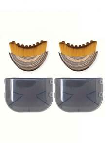 1pc Lymphatic Drainage Facial & Body Massage Brush - A Lymphatic Massage Tool Designed To Sculpt The Face, Chin And Jawline. Ergonomic Design Conforms To Skin, Relieves Fatigue. Includes Storage Case. Features Oval-Shaped And Dry Brushing Heads. Can Be Used For Facial Massage And Cleansing. - Multicolor - View 12