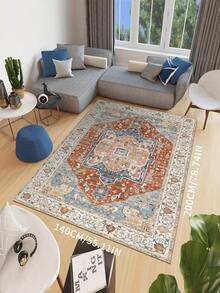 1pc Nordic Style Area Rug With Elegant Floral And Geometric Patterns, Suitable For Bedroom, Living Room Or Home Office Decor, Elegant Home Accessory | Rug, Living Room Carpet - Multicolor - View 44