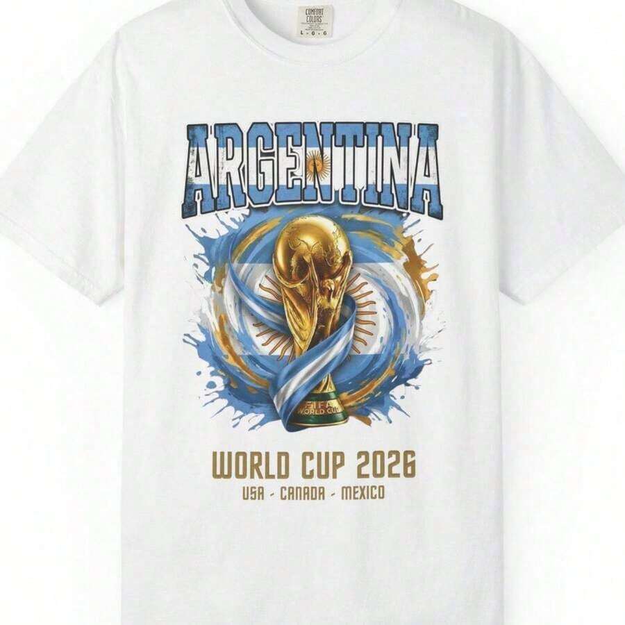 2026 World Cup USA T-Shirt USA International Soccer Championship Political Soccer Fan Tee,Easter Outfits For Women,Mother's Day Gift Outfits,Unisex World Cup 2026 Team Color Casual Tee,World Cup Clothing,Game Day Outfit,Unisex USA Soccer Oversized T-Shirt,Summer Outfits For Women. - Trắng 7 - Xem 1