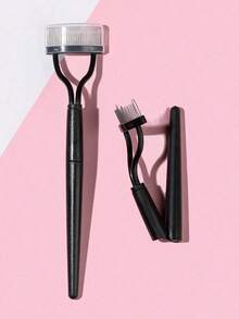 1pc Black Eyelash Comb To Refuse Clumpy Mascara,Makeup,Cheap,Room Decor,Vanity,Travel,Bedroom,Makeup Accessories,Tweezers,Cheap,Stocking Stuffers,Makeup,Makeup Tools,Cheap Stuff,Gifts,Gifts For Women,Christmas Gifts,Giveaways,Travel,Cheap Stuff,Travel Essential - 黑色 - 查看 1