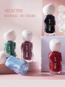 Water-Based Nail Polish - Quick-Drying, Long-Lasting Peel-Off Gel Nail Polish, Instantly Create Perfect Manicure. 40 Vibrant Summer Shades. Quick-Drying, Long-Lasting, Odorless Water-Based Formula, Easy To Remove. No-Heat Formula, Easy Application, No Residue Removal. Long-Lasting Color, Odorless Formula. - Multicolor - View 5