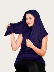 1pc Premium Instant Triangle Hijab, Crystal Linen Material, Self-Tie Design, Quick Wrap Without Slipping, No Undercap Needed, Suitable For Daily Wear, Prayer, And Outings - Triangular Scarf - View 25