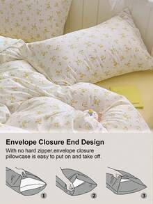 Bộ 3 món ga trải giường họa tiết hoa nhí màu vàng, siêu mềm mại và thoáng khí, được làm từ chất liệu microfiber cao cấp và vải chống nhăn, sử dụng được quanh năm. Có thể giặt máy, chống phai màu, chống xù lông, chống co rút và chống nhăn. Phong cách tối giản tươi mới tạo nên không gian phòng ngủ quyến rũ. Bộ ga trải giường dễ bảo quản, phù hợp với giường cỡ King/Queen/Full/Double. Thích hợp cho nhà ở, ký túc xá, căn hộ, phòng khách, nhà cho thuê nghỉ dưỡng và làm quà tặng. - Nhiều màu - Xem 8