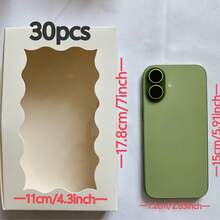 30个牛皮纸烘焙盒，带透明窗口，食品包装盒，小型零食容器，适用于饼干、蛋糕、糖果 - 非常适合甜点、马卡龙包装盒、新年糖果包装盒、婚礼、生日、圣诞节、感恩节、情人节、母亲节、家庭食品包装纸盒、甜点包装盒 - 彩色 - 查看 16