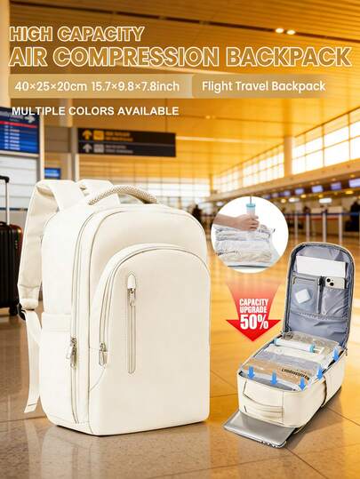 Ba lô du lịch hút chân không có thể mở rộng 35L, túi du lịch hút chân không, túi du lịch tiết kiệm không gian, ba lô công sở chống thấm nước, ba lô thể thao có ngăn đựng laptop vừa laptop 15.6 inch, cặp sách dung tích lớn, ba lô cắm trại, ba lô ngoài trời, túi du lịch, kèm bơm hơi và túi hút chân không.