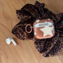 Minimalist Transparent Brown-White Star Hanger Earphone Case Suitable Compatible With Airpods Pro 2, Cute Apple 4 Minimalist 3 New 1/2 Generation Women Earphone Case - Blue - View 8