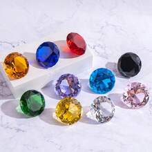20mm Colorful Crystal Ball Vintage Crystal Pendant Rainbow Suncatcher Suitable For Window Decor, Garden Wind Chime Crafting - A - View 12