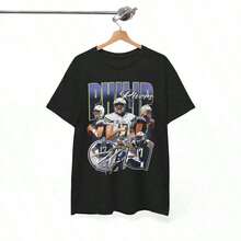 Philip Rivers V1 Los Angeles San Diego Justin Herbert LaDainian Tomlinson Joey Bosa Derwin James Antonio Gates Junior Seau Vintage Shirt NF L - 黑色 - 查看 7